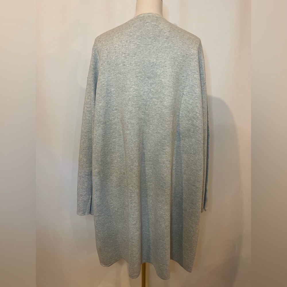 J.Crew Juliette collarless sweater-blazer in heather dove - Picture 7 of 10